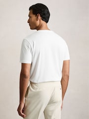 Reiss White/Navy/Airforce Blue Bless 3 Pack Cotton Crew-Neck T-shirts 3 Pack - Image 3 of 6