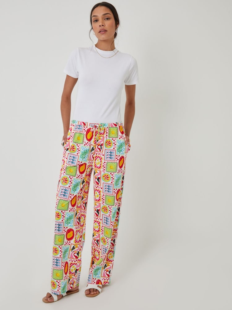 Черный - Threadbare Jersey Wide Leg 100% Cotton Trousers 2 Pack - Изображение 2 из 5
