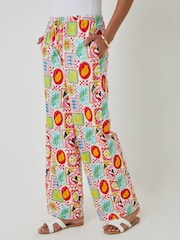 Черный - Threadbare Jersey Wide Leg 100% Cotton Trousers 2 Pack - Изображение 3 из 5