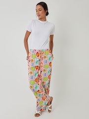 Threadbare Red Jersey Wide Leg Trousers - Image 5 of 5