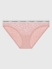 Calvin Klein Pink Lace Bikini Briefs - Image 1 of 3