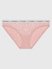 Calvin Klein Pink Lace Bikini Briefs - Image 2 of 3