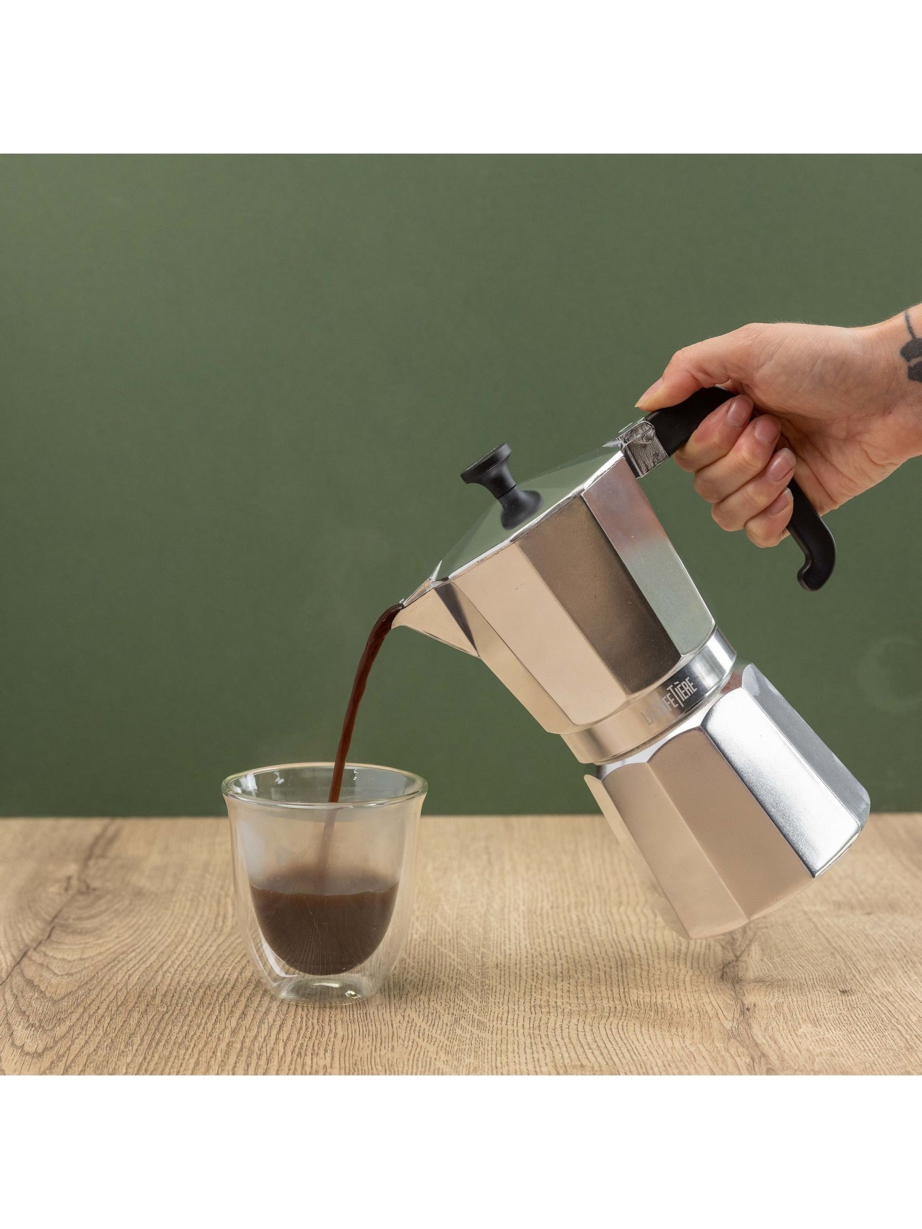 Buy La Cafetiere Silver 9-Cup Moka Pot Stovetop Espresso Coffee