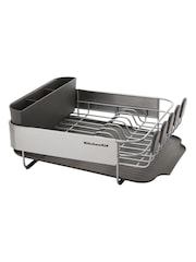 Kitchen Aid Grey Space Saving Compact Dish Drying Rack - Image 3 of 5