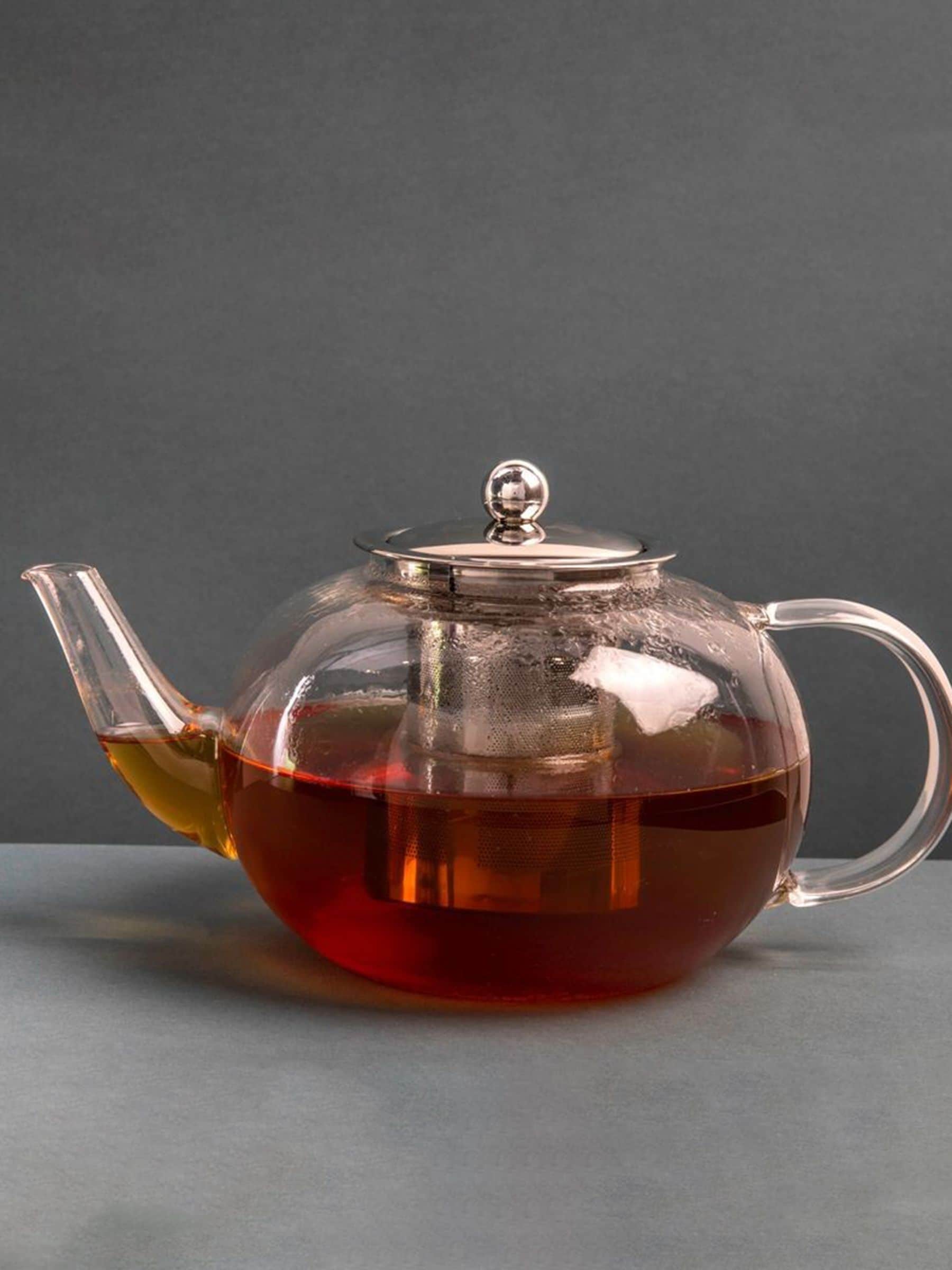La Cafetiere Unisex Clear 6-Cup Large Loose-Leaf Glass Teapot With Infuser - Image 4