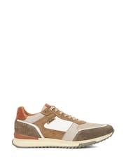 Dune London Cream Teffy Colourblock Runner Trainers - Image 1 of 5