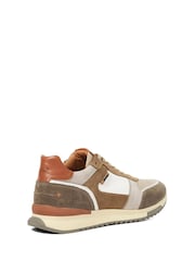 Dune London Cream Teffy Colourblock Runner Trainers - Image 3 of 5