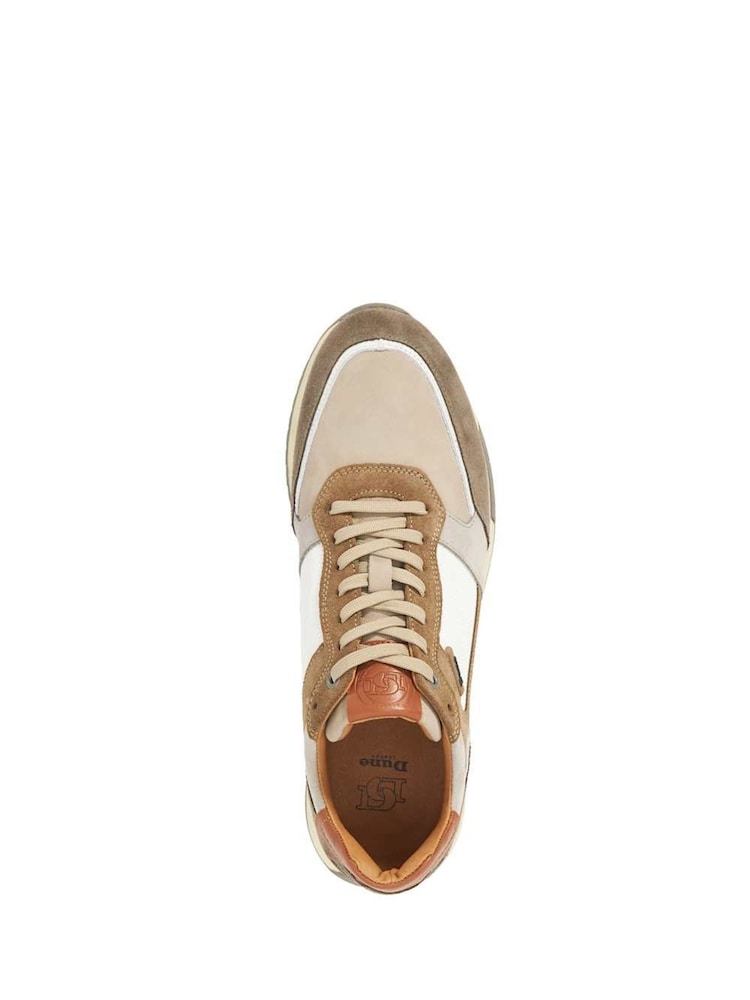 Dune London Cream Teffy Colourblock Runner Trainers - Image 4 of 5