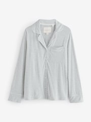 Laura Ashley Grey Modal Button Through Pyjamas - Image 2 of 6
