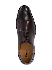 Dune London Brown Wide Fit Suffix Flex Sole Toecap Derby Shoes - Image 5 of 5