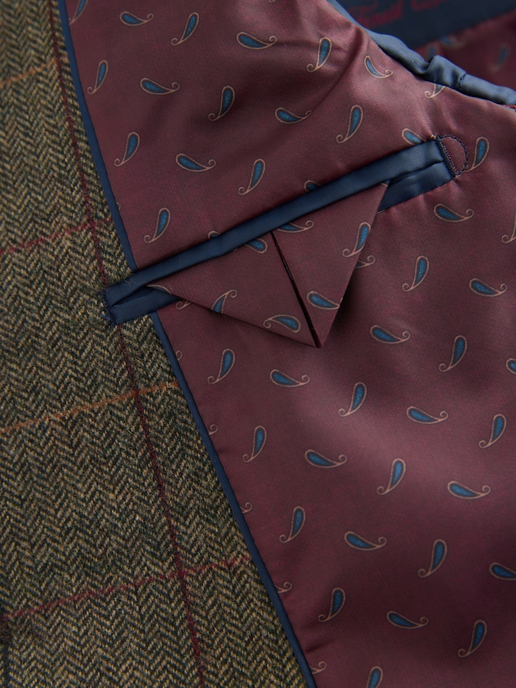 Green/Brown Check Blazer (3-16yrs) - Image 9 of 9 Green/Brown Check Blazer (3-16yrs) - Image 9 of 9