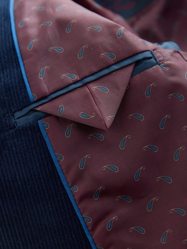 Navy Blue Corduroy Blazer (3-16yrs) - Image 8 of 8 Navy Blue Corduroy Blazer (3-16yrs) - Image 8 of 8