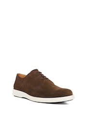 Dune London Brown Bridgwater Casual Rubber Sole Gibson Shoes - Image 2 of 5