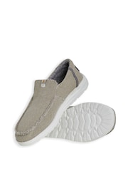 Weird Fish Brown Sole Lace 100% Cotton Slip-Ons - Image 2 of 4