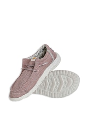 Pink - Weird Fish Rasbora Soft Knit Ladies Shoes - Image 3 of 5