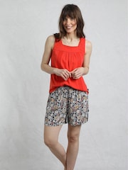 Weird Fish Blue Sundance Viscose Printed Shorts - Image 1 of 5