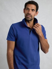 Marineblau - Weird Fish Miles Pique 100% Cotton Polo Shirt - Bild 4 von 7