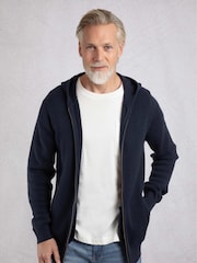 Weird Fish Samuel Knitted Full Zip Hooded Jumper - Bild 1 von 6