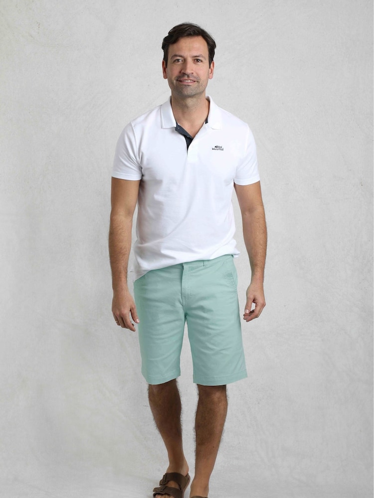 Weird Fish Green Rayburn Flat Front Shorts - Image 3 of 8
