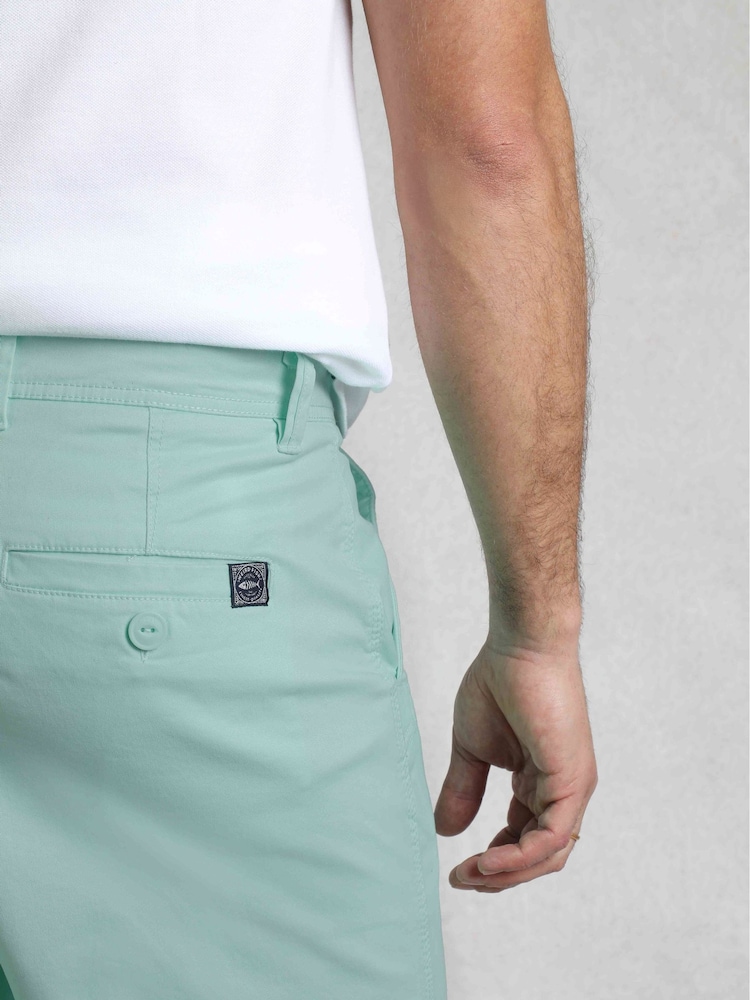 Weird Fish Green Rayburn Flat Front Shorts - Image 4 of 8