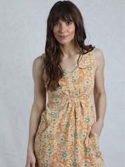 Weird Fish Yellow Indus Printed Jersey Tunic - Image 1 of 8