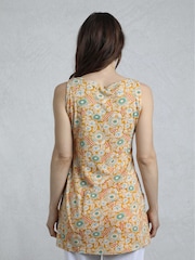 Weird Fish Yellow Indus Printed Jersey Tunic - Image 2 of 8