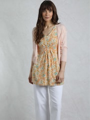 Weird Fish Yellow Indus Printed Jersey Tunic - Image 3 of 8