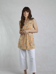 Weird Fish Yellow Indus Printed Jersey Tunic - Image 4 of 8