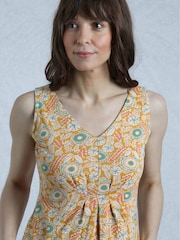 Weird Fish Yellow Indus Printed Jersey Tunic - Image 5 of 8