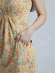 Weird Fish Yellow Indus Printed Jersey Tunic - Image 6 of 8