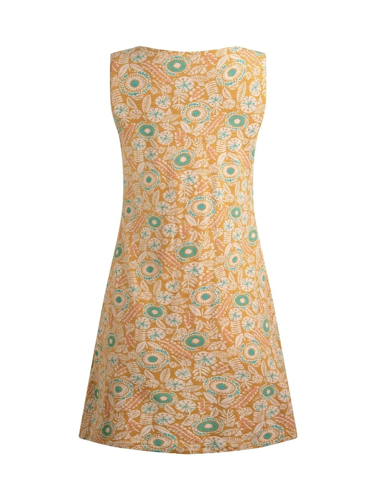 Weird Fish Yellow Indus Printed Jersey Tunic - Image 8 of 8