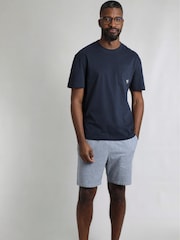 Weird Fish Blue Keaton Premium Relaxed Supersoft Pocket 100% Cotton T-Shirt - Image 4 of 6