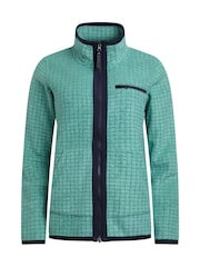 Weird Fish Green Tilly Qtr Zip Grid Fleece - Image 7 of 8