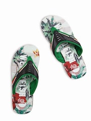 Weird Fish Green Lexington Printed Sandals - Image 1 of 3