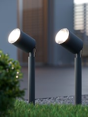 SolarCentre Dual Warm White Apollo Dual Anthracite Solar Spotlight - Image 1 of 2