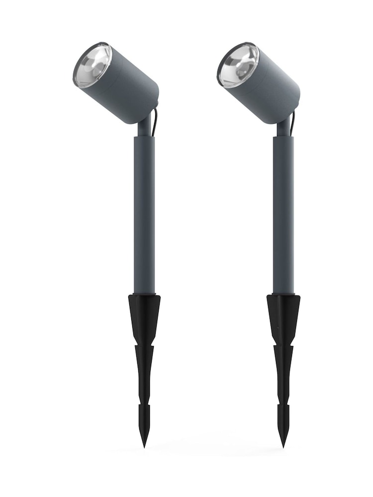 SolarCentre Dual Warm White Apollo Dual Anthracite Solar Spotlight - Image 2 of 2