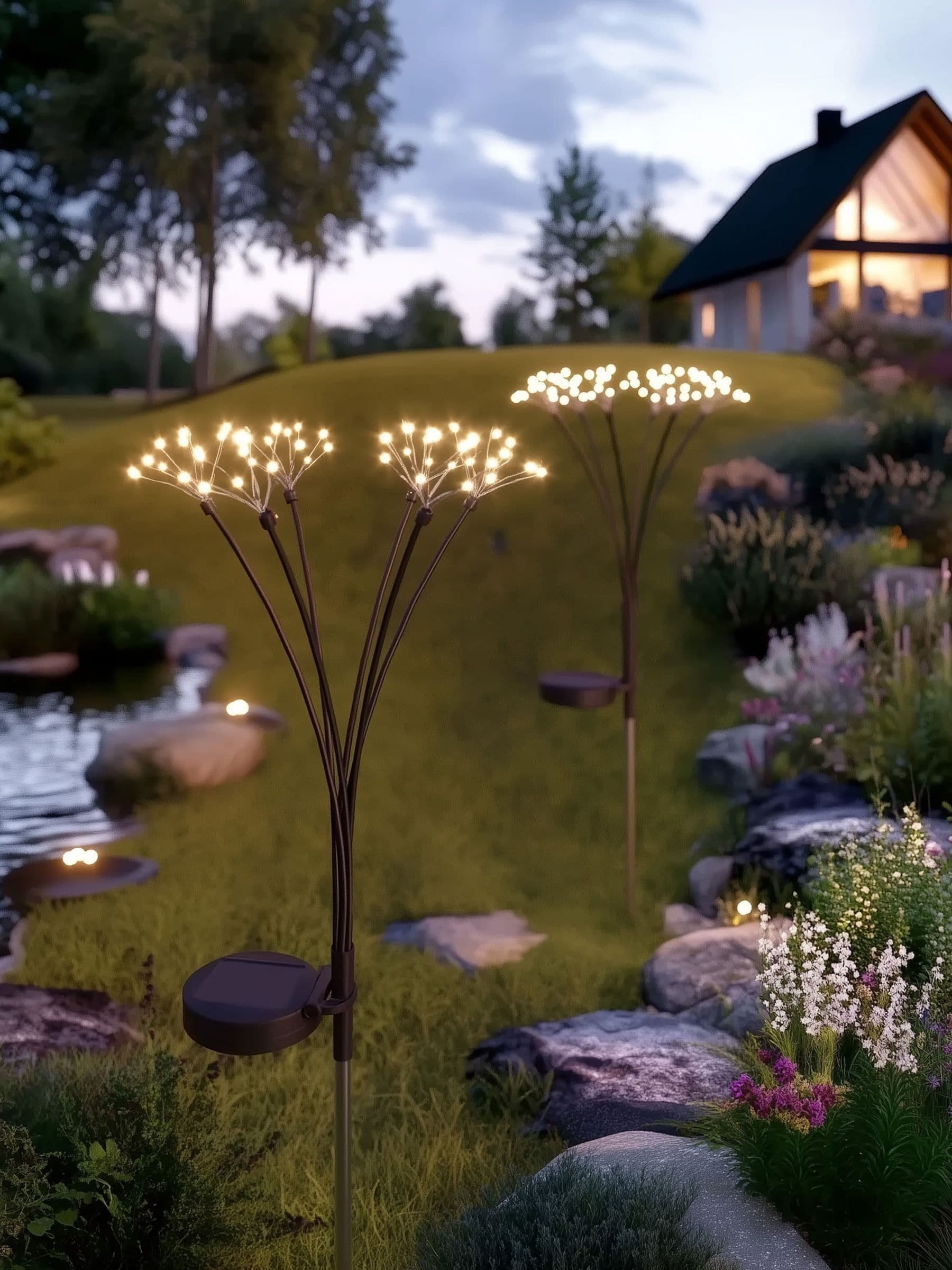 The Solar Centre Unisex Warm White Solarcentre Starburst Solar Stake Light