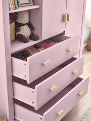 Sugar Pink Kids Alix Double, 3 drawers Wardrobe - Image 2 of 5