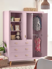 Sugar Pink Kids Alix Double, 3 drawers Wardrobe - Image 3 of 5