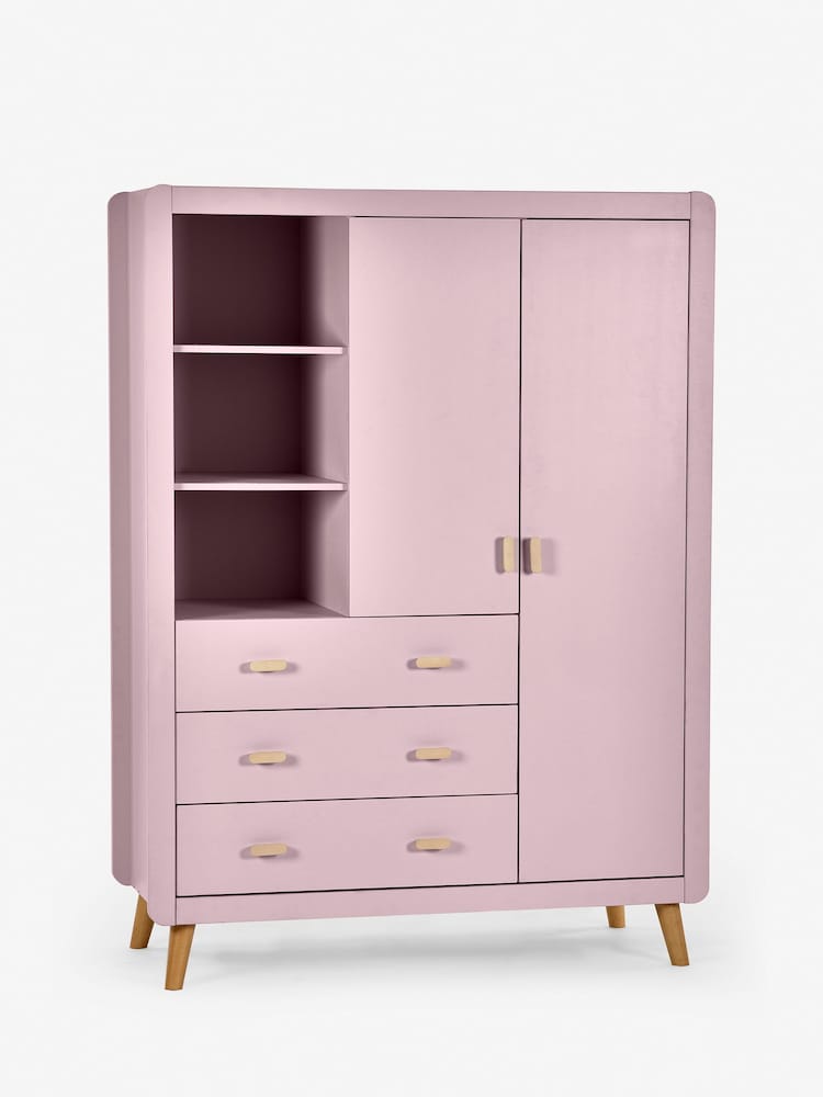 Sugar Pink Kids Alix Double, 3 drawers Wardrobe - Image 5 of 5