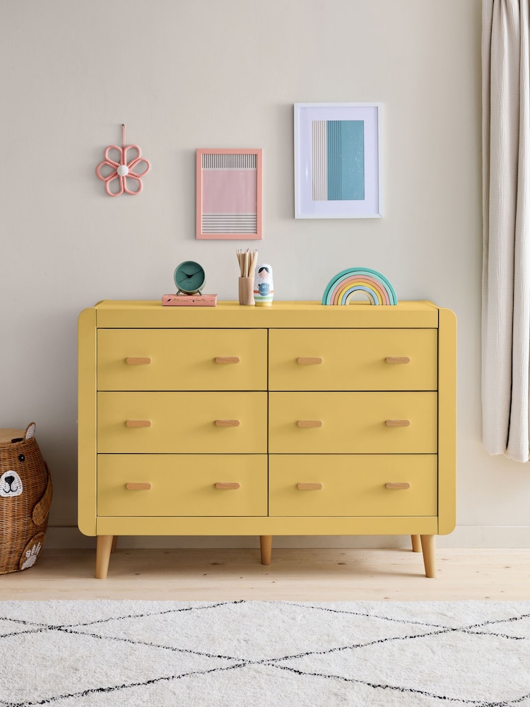Mustard Yellow Kids Alix Chest Of Drawers - Image 1 of 9