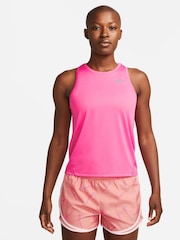 Nike Pink Miler Running Vest Top - Image 1 of 5
