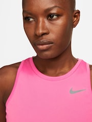 Nike Pink Miler Running Vest Top - Image 4 of 5