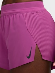 Nike Pink AeroSwift Dri-FIT 3 Inch Running Shorts - Image 5 of 10