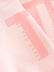 Baker by Ted Baker 2 Piece Oversized Pink Hoodie and Wide Leg Joggers Set - Image 4 of 6