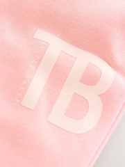 Baker by Ted Baker 2 Piece Oversized Pink Hoodie and Wide Leg Joggers Set - Image 6 of 6