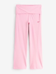 Nike Pink High Waisted Foldover Flare Leggings - Image 6 of 6