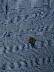 Skopes Blue Tailored Fit Self Check Anthony Suit Trousers - Image 4 of 4