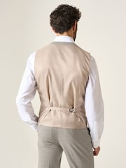 Skopes Natural Tailored Fit Check Charlie Suit Waistcoat - Image 2 of 4