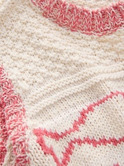 Red/Ecru Fish Knitted Tank - Image 4 of 4